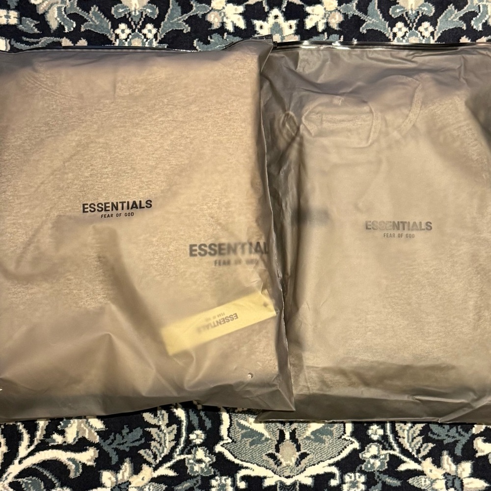 🔥🔥🔥 Essential Fear of God Dark Oatmeal Combo Set (XS) - Picture 2 of 11